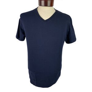 Small Zengvee Men's Black V-Neck Tshirt Short Sleeve New NIP